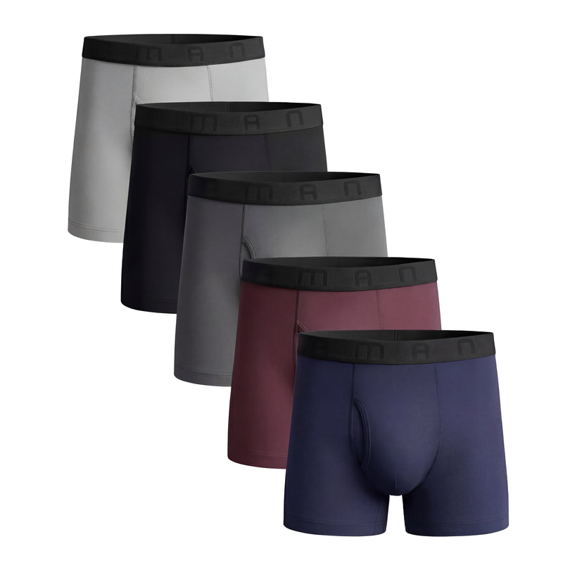 GMAN Boxer Briefs - 6/Pack | Organic Bamboo Blend | Ultra Soft Stretch