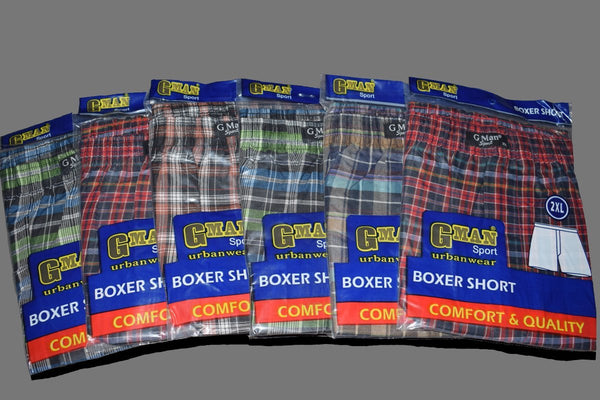 GMAN Boxer Shorts - 6/Pack for men by Gman from Gman