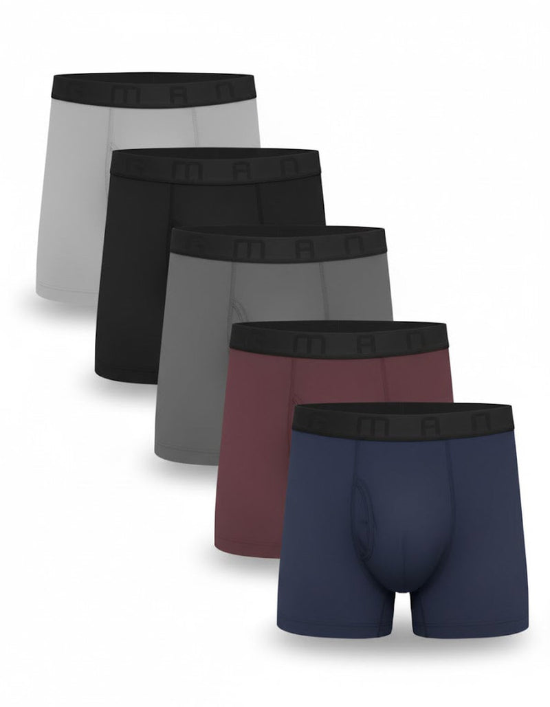 GMAN Boxer Briefs – 6-Pack | Organic Bamboo Blend | Ultra Soft Stretch