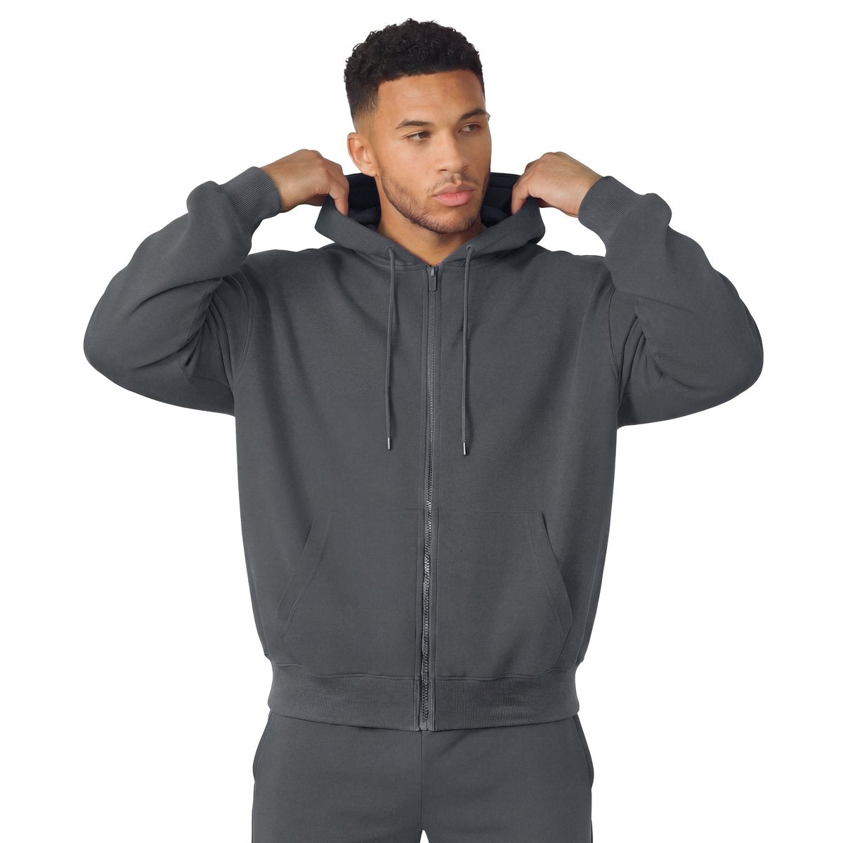 Gman Essentials Zipper Hoodie | Oversized Heavyweight Loopback