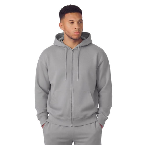 GMAN Essentials Zipper Hoodie, steel gray, bulk basics Tampa FL
