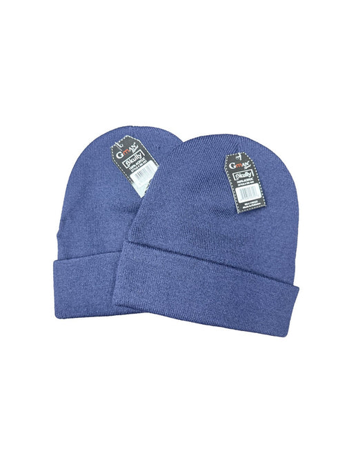 GMAN Skully Beanie 2-Pack, blue, bulk basics Tampa FL