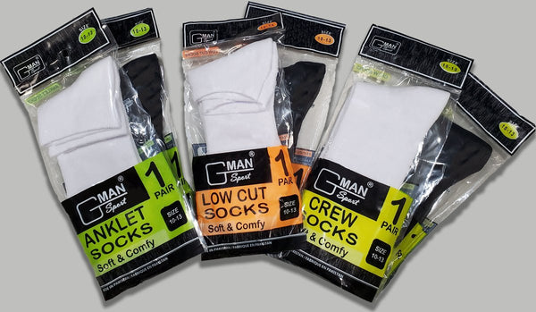 GMAN Socks - 6/Pack for men by Gman from Gman