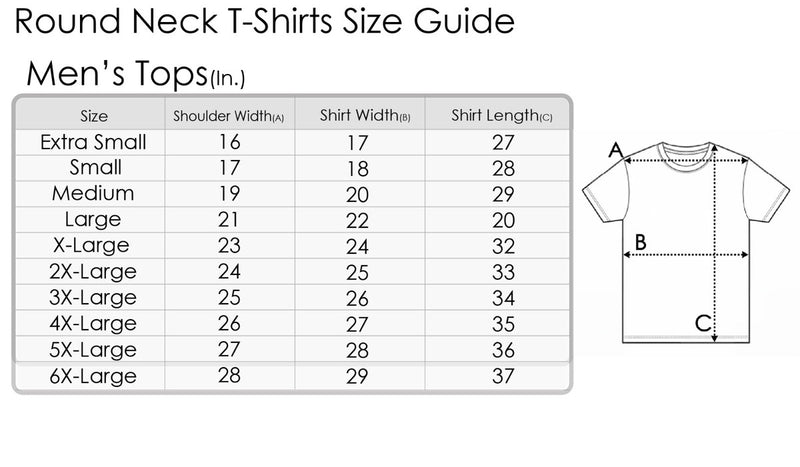 Round Neck T-Shirts - 6/Pack