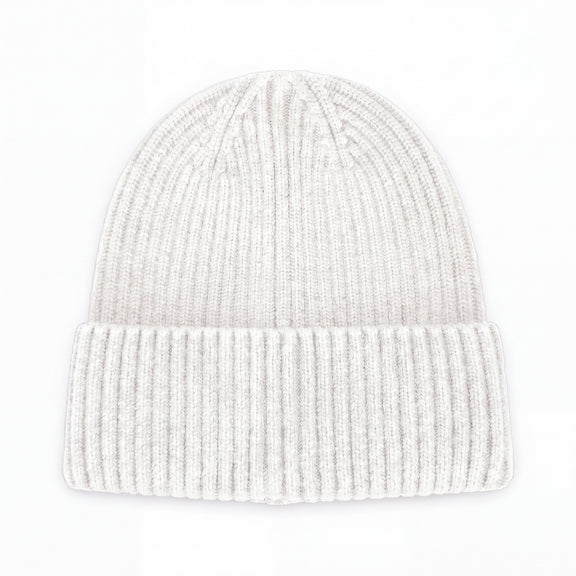 GMAN Solid Color Knit Beanie, white, bulk basics Tampa FL