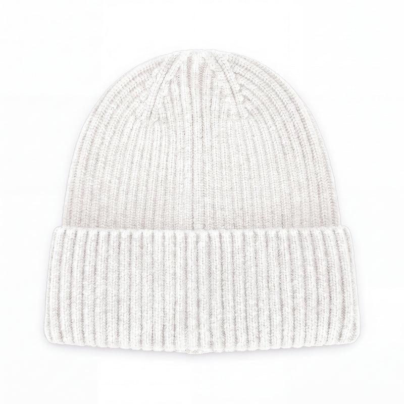 GMAN Solid Color Knit Beanie, white, bulk basics Tampa FL
