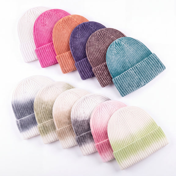 GMAN knit beanies in solid and faded wash colors, bulk basics Tampa FL