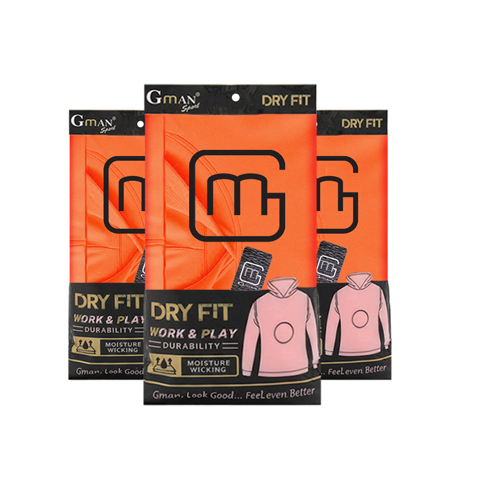 Neon Dri-Fit Hooded Long-sleeve Shirts - 3/pack