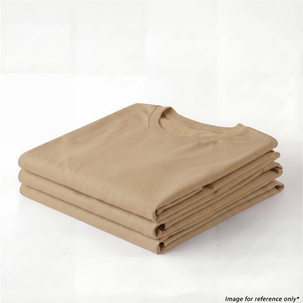 GMAN Autumn Color Round Neck T-Shirts 3-Pack, khaki, bulk basics Tampa FL