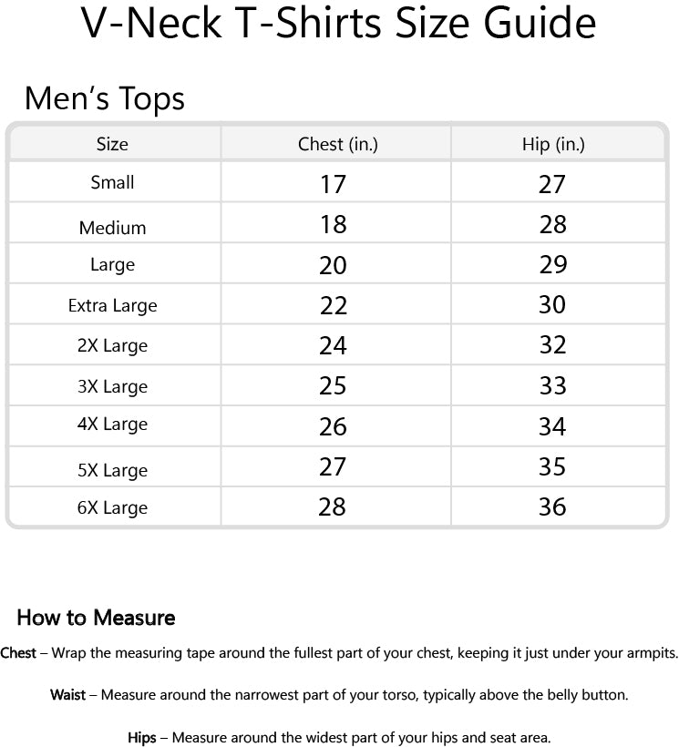 V-Neck T-Shirts - 6/Pack